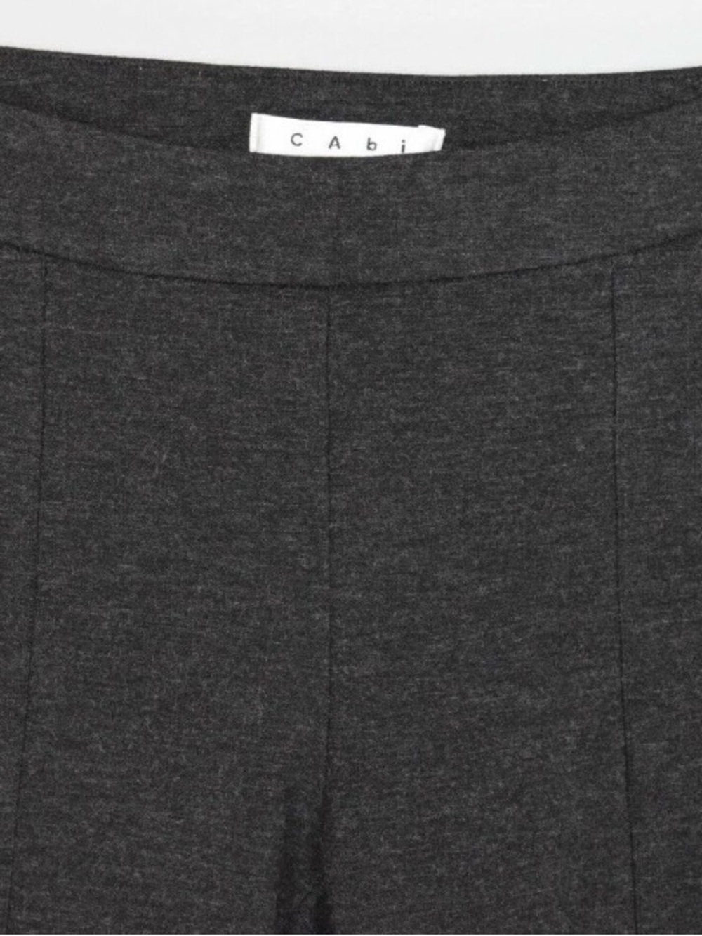 CABI Audrey Charcoal Gray Skinny Ponte Pants #967 Size 6 Stretch Side Zip #967 - Picture 3 of 6